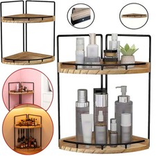 Organizer bagno 2 livelli in piedi legno mensola angolare per banconi mensola angolare cucina