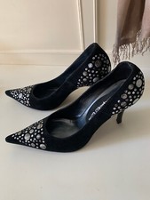 Scarpe donna décolleté EMANUELA PASSERI nere con borchie n. 40