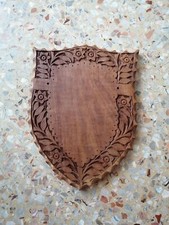 Legno-Scolpito-Base per trofei, portachiavi, porta armi, orologi  o altro. 