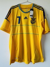 MAGLIA HOME UCRAINA 2012/2013 ADIDAS ANDRIY SHEVCHENKO #7 MAGLIA CALCIO VINTAGE