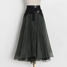 Gonna donna punk rete tulle a