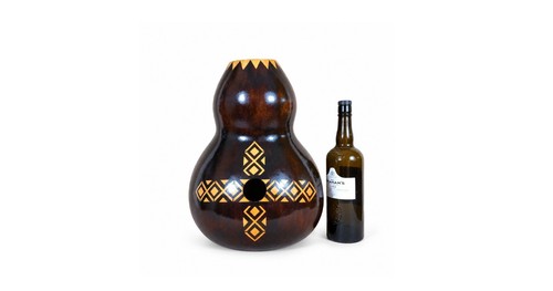 Tamburo udu zucca intagliata - tamburo, a