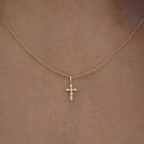 Collana con ciondolo - , croce