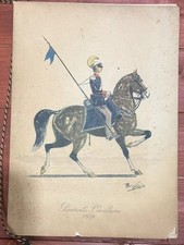 Militaria CALENDARIO originale STORICO del PIEMONTE CAVALLERIA ANNO 1959