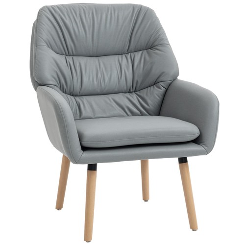 Homcom poltrona moderna - homcom, con