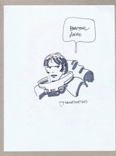 DEDICACE  sur feuille  JEAN