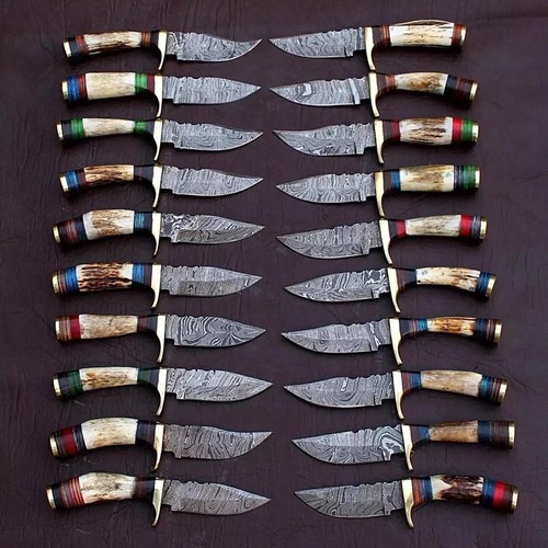 Lotto pezzi coltelli corno - lotto,