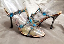 Sandali slide Lolita Bolli blu