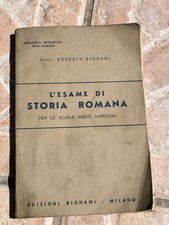 VINTAGE BIGNAMI: L'ESAME DI STORIA ROMANA per scuole medie superiori, COME NUOVO