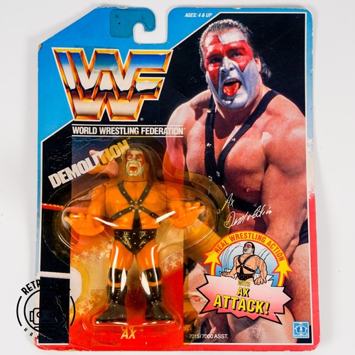 Wwf hasbro demolition 1990 - hasbro, ax
