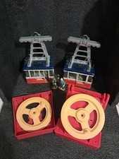 Set funivie Lehmann Rigi Duo 90000 con 2 figurine. Vernice originale. 