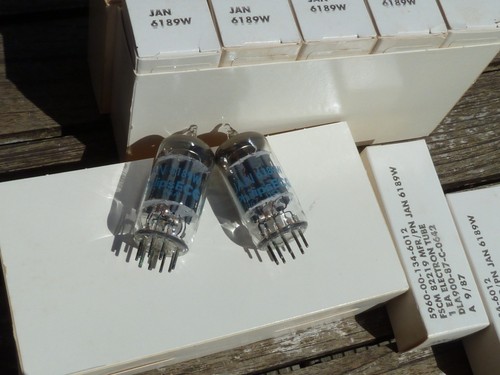 Matched pair 6189w e82cc - 6189w, =