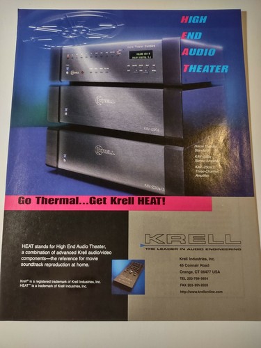 Pubblicità krell kav 250a - pubblicità,