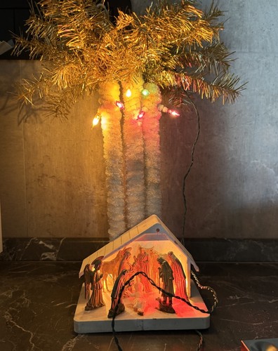Presepe con lucine - luci, anni
