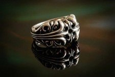 Anello cuori cromati - k&t,