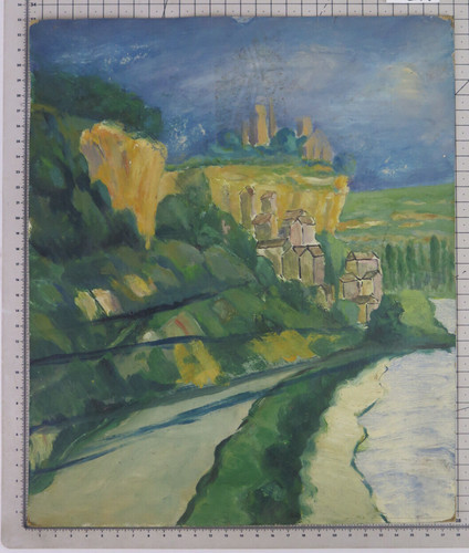 Quadro paesaggio francia borgo - paesaggio,