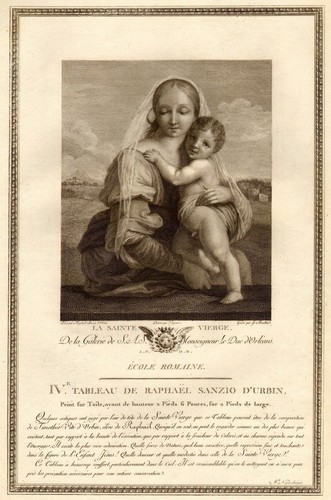Stampa originale 1700 madonna - stampa,