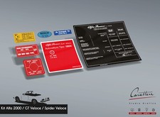 KIT ADESIVI ALFA ROMEO GIULIA SPRINT GT,  SPIDER DUETTO 2000 VELOCE