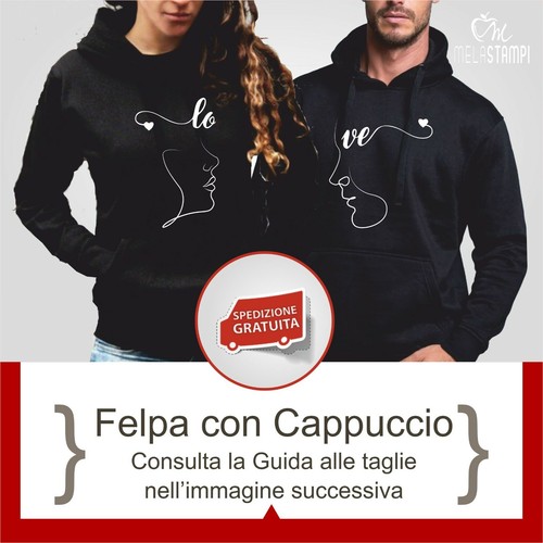 Felpe coppia cappuccio - felpe,