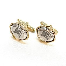 Gemelli burberry logo inciso - logo,