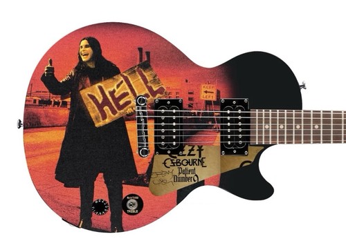 Chitarra ozzy osbourne - osbourne, firmata