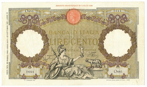 100 lire capranesi aquila - 100,