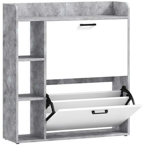 Scarpiera slim con cassetti - 2,
