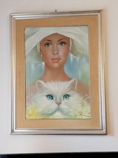 Quadro olio su tela ritratto