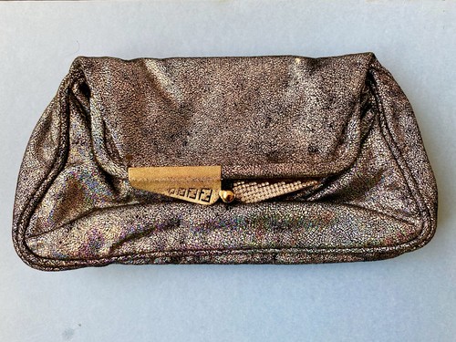 Pochette fendi iridescente - pochette,