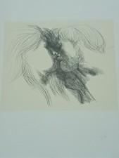 EMILIO GRECO LITOGRAFIA ORIGINALE 1964 SENZA TITOLO  NUMERAZIONE A MATITA.