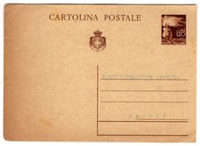 INTERO POSTALE LIRE 1,20 DA AVELLINO PER NAPOLI STAMPA PRIVATA SUL RETRO