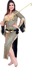 Abito da ballo del ventre orientale egiziano, con reggiseno e sciarpa inclusi...