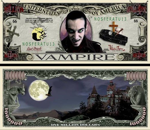 Vampiro banconota dollari - il,