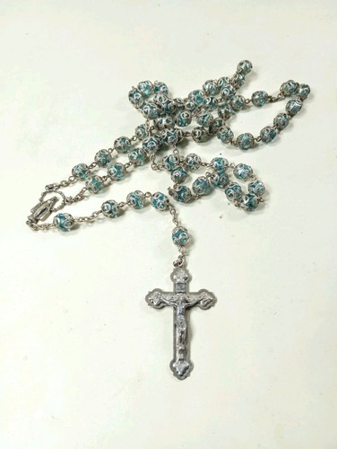 Rosario vintage con perline - vintage, in
