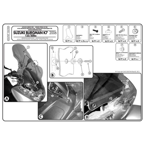 Givi d267kit staffe - staffe, per