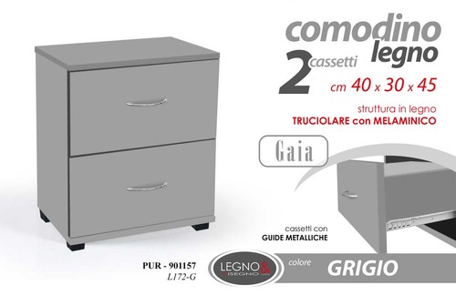 Comodino cassetti moderno - 2,