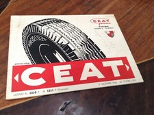 CEAT GOMMA LISTINO N°1511 1951 PNEUMATICI AUTO MOTO CAMION SCOOTERS 