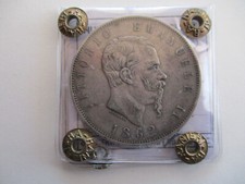 Italia regno 1862 5 lire N - Vittorio Emanue II - argento