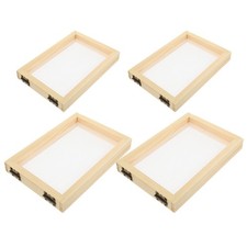  Kit di 4 stampi in legno per la realizzazione di carta fai da te, in legno