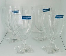 4 NUOVI calici acqua cristallo