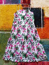 Vestito per bambina, abito GUESS multicolore fantasia floreale, Tg.14 anni