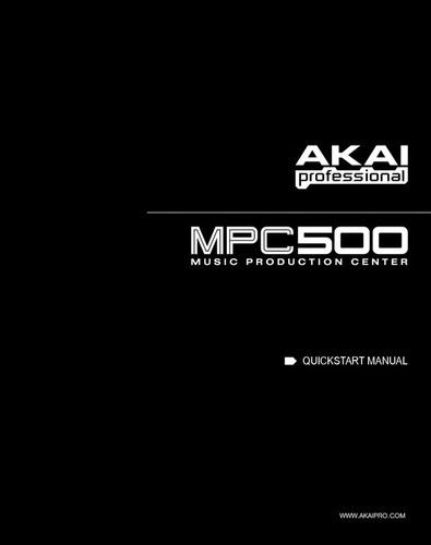 Akai mpc500 manuale istruzioni - akai,
