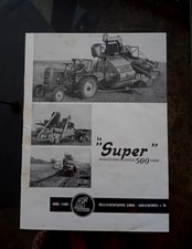 PUBBLICITÀ CLAAS SUPER 50 MACCHINE AGRICOLE DA RIVISTA Anni "50