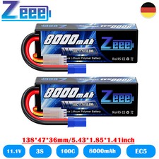 2PCS Zeee 3S Lipo batteria