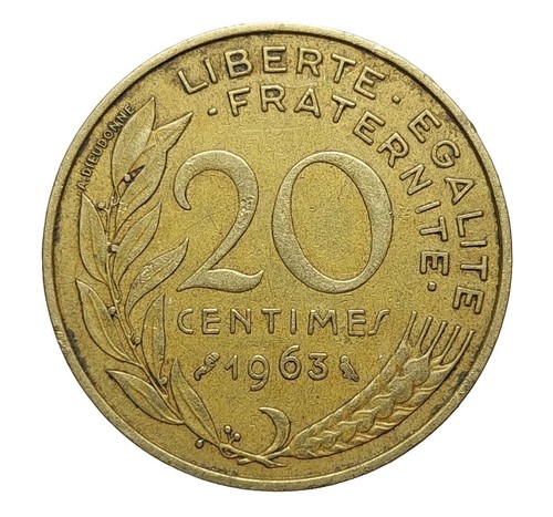 Moneta francia centimes - moneta,