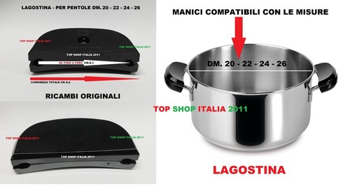 Lagostina coppia manici manico - lagostina,