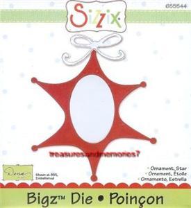 Ornamento sizzix bigz stella - ornamento, bigz,