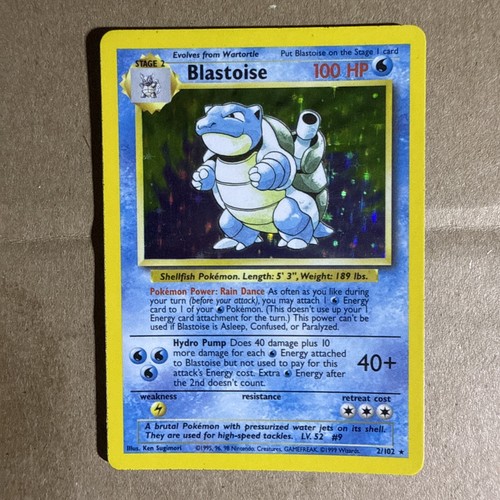 Blastoise set base - set, raro