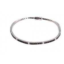 Bracciale tennis oro bianco - in,