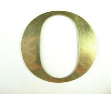 Lettera O ottone grande 4”